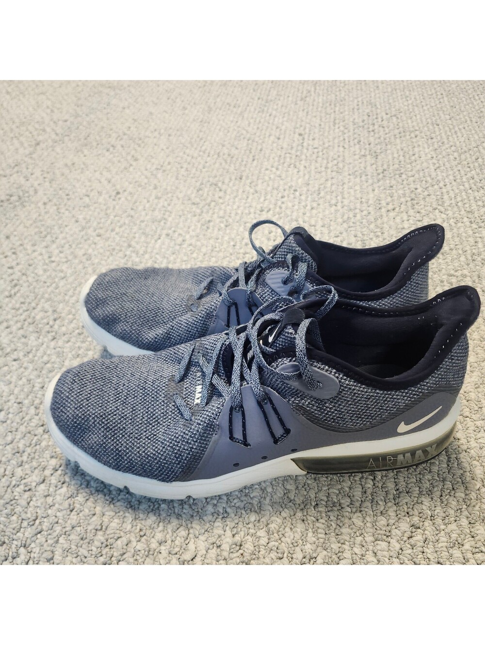 Nike Air Max Running Shoes Blue Size 10.5 - Picture 3 of 11